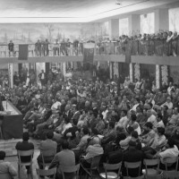 Settembre 1967. Riccione. Manifestazione del PCI con il Segretario Generale Luigi Longo. La sala della Casa del popolo gremita