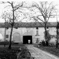 La casa colonica della famiglia Manfredi a Villa Sesso, fotografata poco dopo la fine della guerra