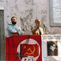 Comizio dopo la morte di Enrico Berlinguer, estate 1984