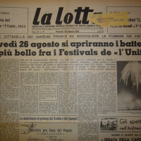 Il conto alla rovescia per il festival dell'Unità del 1954