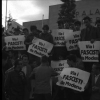 Cartelli contro il raduno dell’Msi a Modena, maggio 1961
[ISMO, AFPCMO]