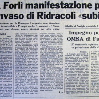 Il Forlivese, 10 gennaio 1976, articolo in merito allo stato di avanzamento dei lavori per la costruzione della diga