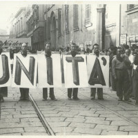 Sfilata inaugurale della prima festa de l'Unità, Modena, 1946
[ISMO, AFPCMO]