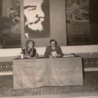 Fondo Fotografico Michele Minisci- dibattitto alla Taverna Verde, gennaio 1970