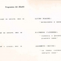 Centro Gramsci, Ferrara, invito al dibattito: “Problemi d’oggi”, tenutosi a Ferrara il 5 luglio 1963