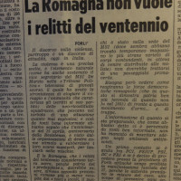 L'Unità Emilia Romagna, 20 aprile 1969, p. 12- articolo in merito alla mobilitazione contro un annunciato raduno nazionele dell'MSI a Predappio