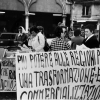 Luglio 1980. Piazza Trento e Trieste, Ferrara con Ansa Siroli